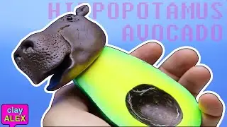 I make an Avocado Hippo out of polymer clay