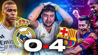 MADRIDISTA REACCIONA AL REAL MADRID 0 - 4 BARÇA (LAMINE ES MI PADRE)