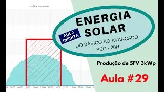 Estudo de Caso: Produção de Energia em SFV de 3 kWp - Aula CurSol #29
