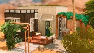 cozy desert tiny home - the sims 4 speed build - cc links