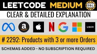 Leetcode MEDIUM 2292 - Products with 3 or More Orders in 2 Consecutive Years - Explained by EDS