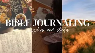 Bible Journaling | Journaling Bible Flip Through | Supplies and Genesis Study | Bible War Cart