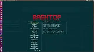 Bashtop resource monitor with themes support on Ubuntu Linux