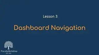 Moodle Lesson 03: Dashboard Navigation