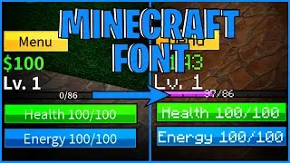 How To Get Minecraft Font On Roblox | Any Game (2025)