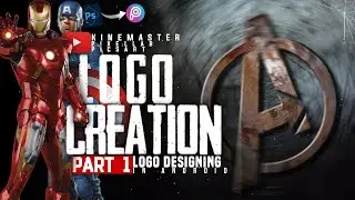 Creating logos in mobile | PicsArt | logo for youtube channel tutorial|PART 1