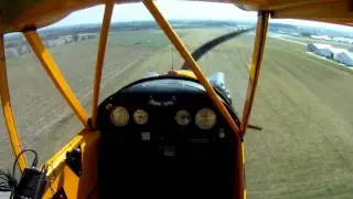 J3 Piper Cub Solo Landing - GoPro Hero Test