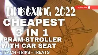 📍🇫🇷UNBOXING THE CHEAPEST 3in1 PRAM-STROLLER WITH CAR SEAT IN FRANCE - WELCOME BABY GIFT