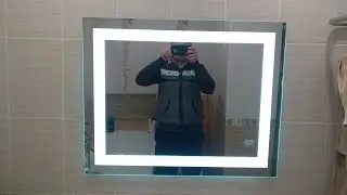Зеркало с подсветкой в ванную комнату.