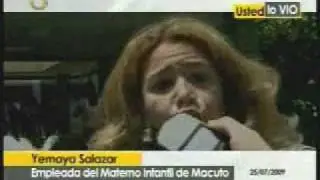 Ud. lo vio - Empleada de maternidad reclama al gobierno
