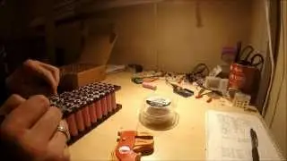 Building a 6s9p battery using 18650 cells - Timelapse
