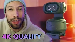 EMEET PIXY | World's First Dual Camera AI PTZ 4K Webcam