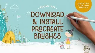 How to download, unzip and install brushes into Procreate