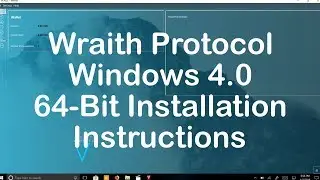 Verge Wraith QT Windows Wallet Instalation Instructions