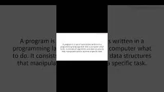 what is program with example