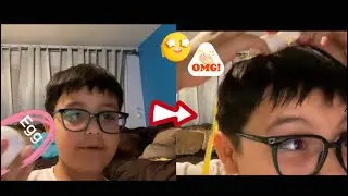 Dumping a egg on my head + more #egg  #challenge #mess #shower