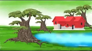 How to draw a Scenery in Microsoft Paint-3D