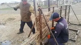 Қамыс тақта (плита) дайындау.