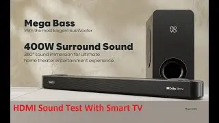 GOVO GOSURROUND 975 (2.1.2) Channel, 400W Soundbar with True Dolby Atmos® HDMI Sound Test With TV