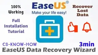 how to Recover lost data | EaseUS data recovery Wizard full installation-100% working  | 2021 | 3min