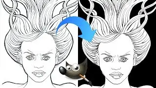 How to Edit Traditional Art and Change Background Color in GIMP
