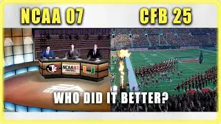 NCAA 07 vs CFB 25 - Pre Game Presentation Comparison