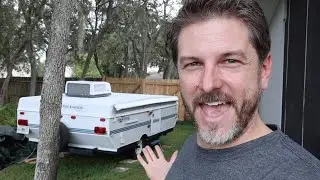 We Bought A New/Used Camper | popup camper outlet cover fix