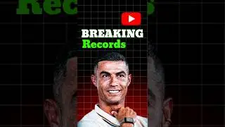 Ronaldo Breaking Records On YouTube 😍 Ronaldo Vs Mr Beast 🥱 #shorts #football #viralvideo #facts