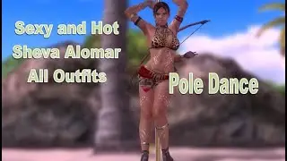 Hot and Sexy Sheva Alomar - All Outfits Pole Dancing