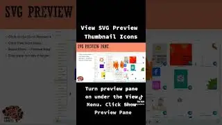 View SVG Preview ans Thumbnail Icon in Windows folder #Cricut #Inkscape #SVG