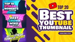 20 Youtube Gaming Thumbnail PSD files