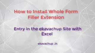 Ekavachup (Indradhanush) Data Entry Excel के साथ कैसे करे How to entry Child, Pregnant Woman and 60