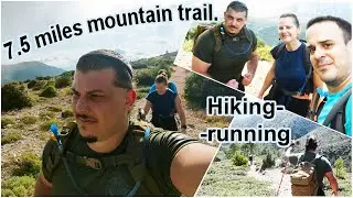 We went back 2 months later! 7.5 miles (12km) mountain trail. Difficult hiking and running.