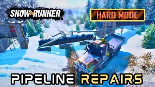 Snowrunner HARD MODE [S02E17] Alaska Contracts