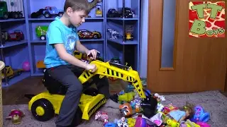 CARS TOYS BRUDER DIGGER Брудер Машинки Обзор Игрушек Игорек и Арина Игры и Развлечения для детей