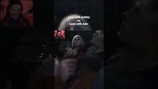 Leon catches Ashley vs. Leon catches Ada comparison (Resident Evil 4 Remake)