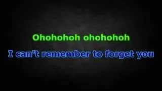 Shakira ft. Rihanna - Can't Remember To Forget You (Karaoke/Instrumental) with lyrics