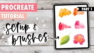 Procreate TUTORIAL: Watercolor Florals Painting