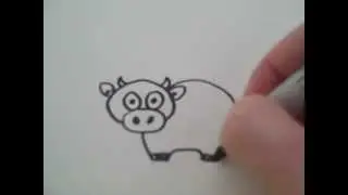 Как нарисовать корову