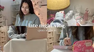 Late Night Vlog | having trouble sleeping 🌙🧸✨
