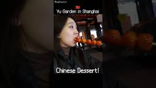 Trying A Famous Chinese Dessert in China🇨🇳 #shorts #china #dessert #탕후루 #yugarden