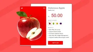 Costum Fruit Cards Design Using | HTML & CSS