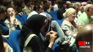 İsviçre televizyonunda Harun Yahya konferansları ile ilgili haber