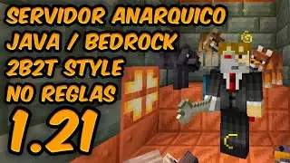 Server ANÁRQUICO 1.21 - NO PREMIUM - JAVA/BEDROCK - no mods no reglas 2b2t style.