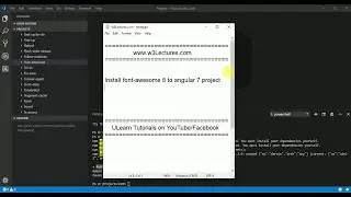 Install font awesome 5 to #angular project Tutorial 6