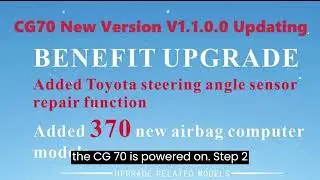 How to Easily Repair Your Toyota Steering Angle Sensor (SAS) Using CGDI CG70: A Step-by-Step Guide