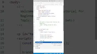 Add items to set() | JS Basics 