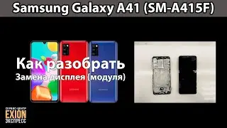 Samsung Galaxy A41 (SM-A415F) - Как разобрать / Замена дисплея (С КОММЕНТАРИЯМИ)