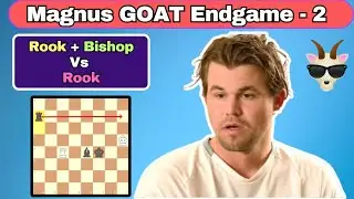 Magnus Winning (Rook+Bishop Vs Rook) Endgame 😱
