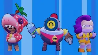 NEW BRAWLERS | NEW SKIN IDEAS Shark Leon Tropical EMZ Bea! Brawl Stars Fusion Memes #25